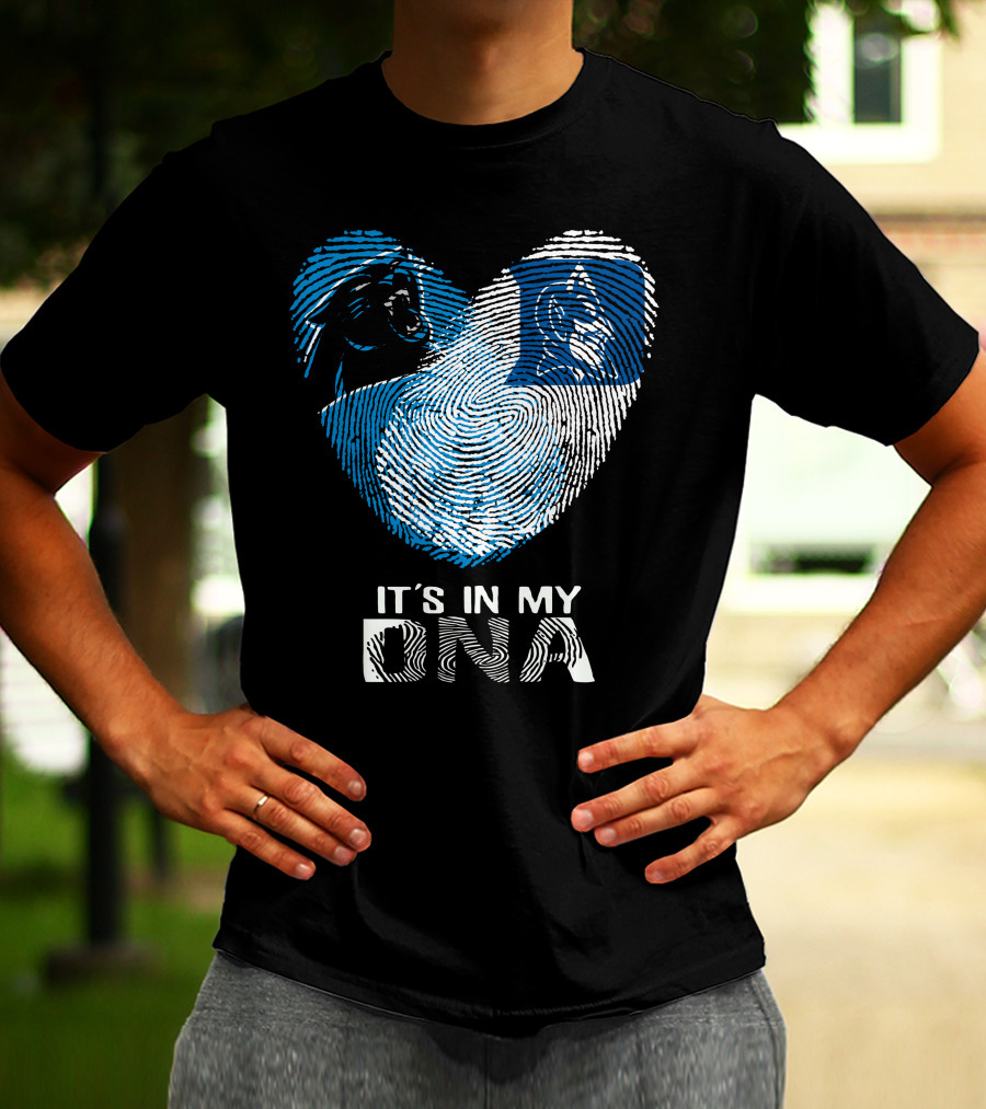 Panthers Duke It's In My DNA Fingerprint Heart T-Shirt