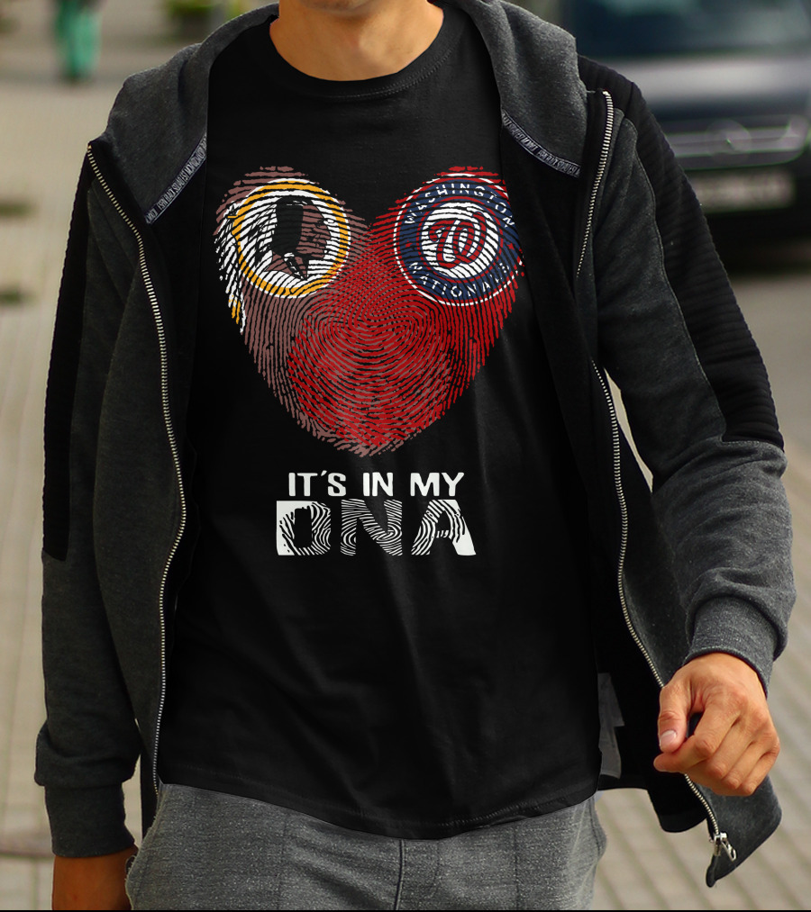 Redskins Washington Nationals It's In My Dna T-Shirt