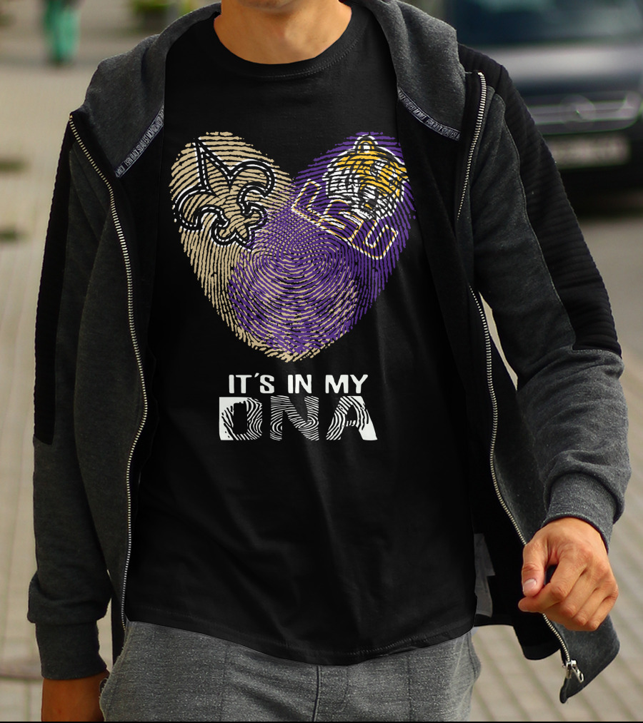 Saints LSU Tiger It's In My DNA T-Shirt