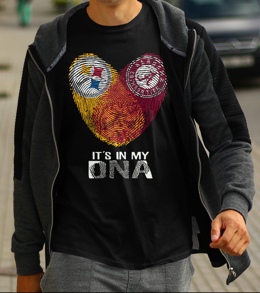 Steelers Alabama Crimson Tide It's In My DNA T-Shirt