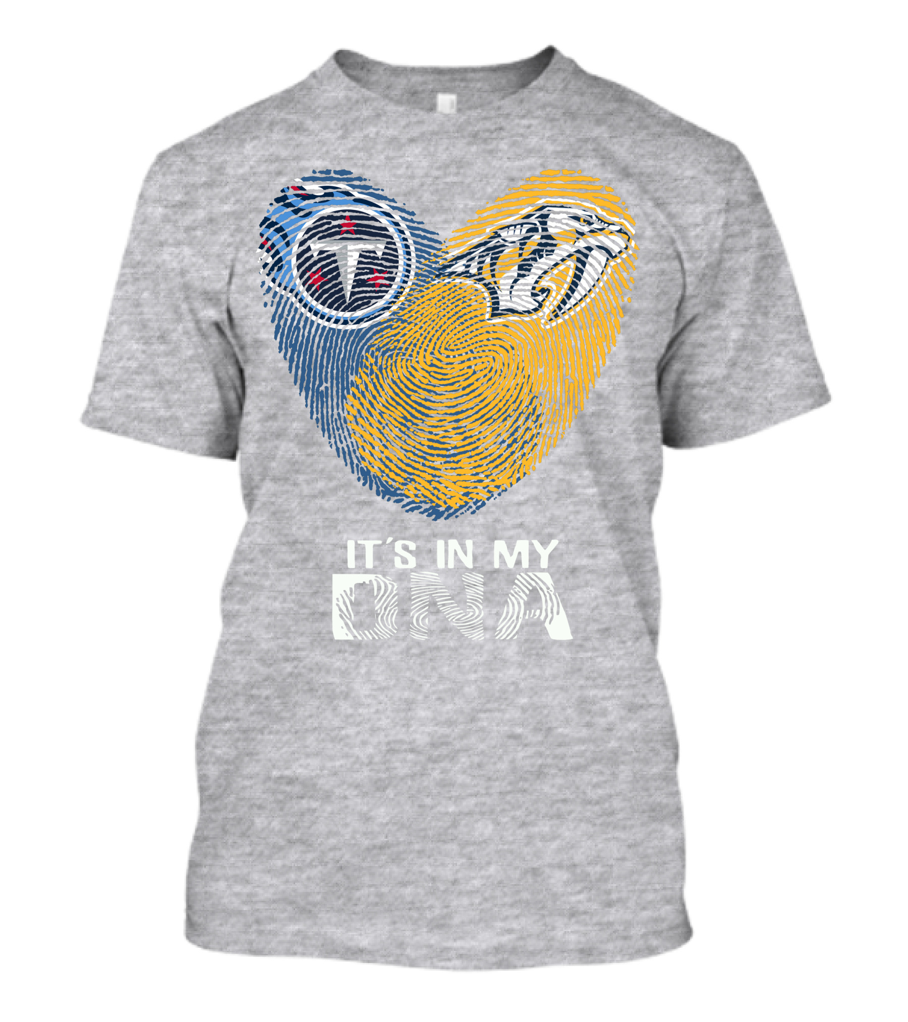 Titans Predators It's In My DNA Fingerprint Heart T-Shirt
