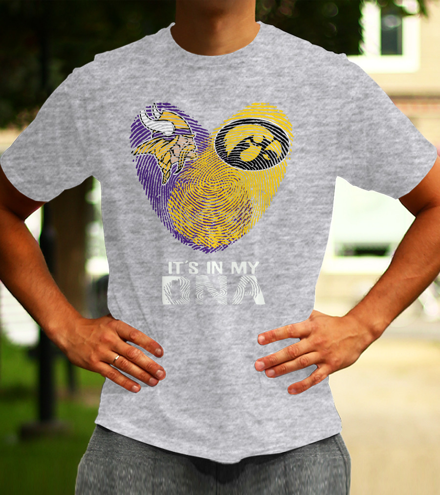 Vikings Iowa Hawkeyes It's In My DNA T-Shirt