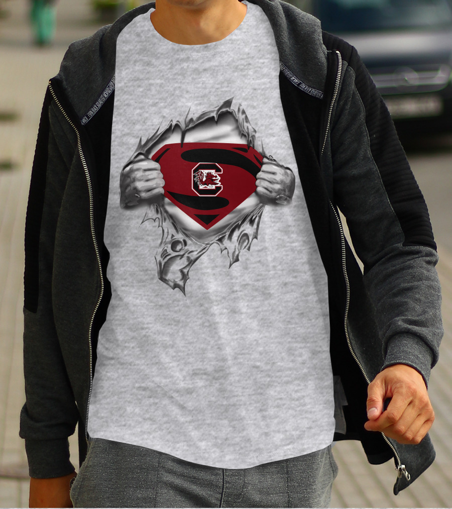 South Carolina Gamecocks Superman T-Shirt