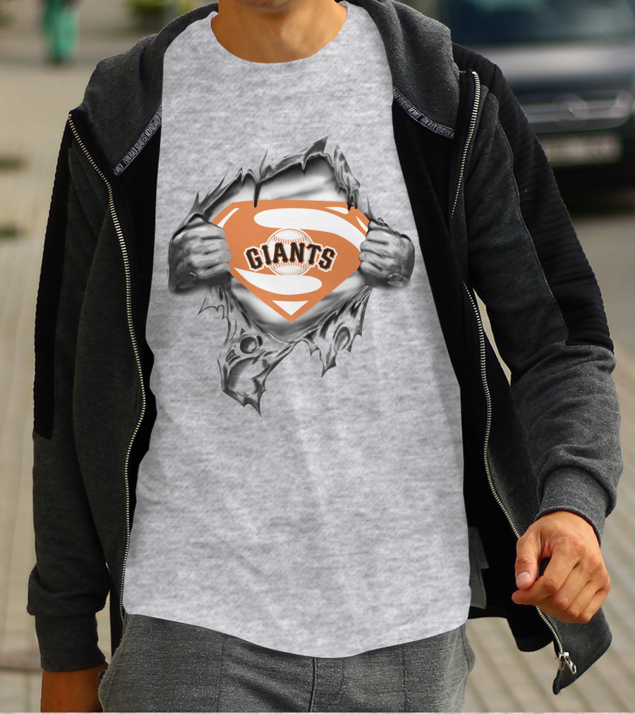 Giants Baseball Superhero T-Shirt