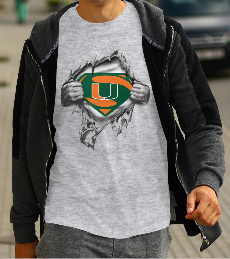 University Hurricanes Super Logo Reveal T-Shirt