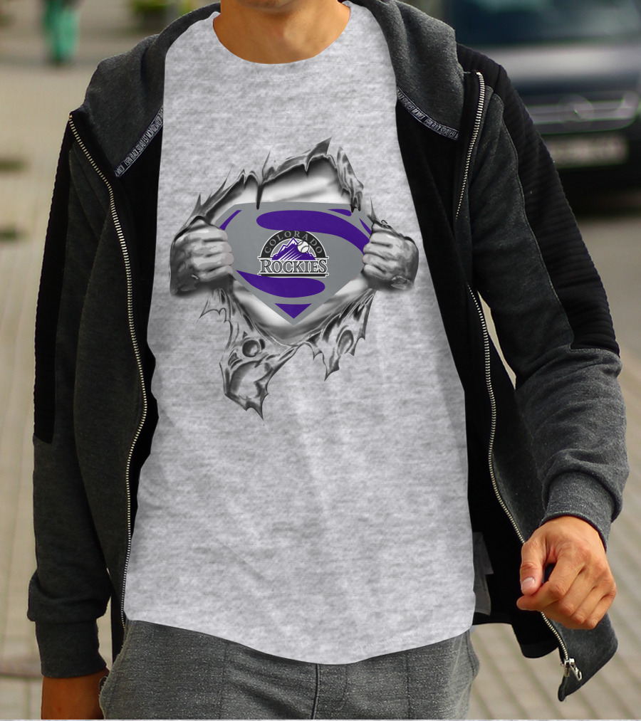 Colorado Rockies Superman T-Shirt
