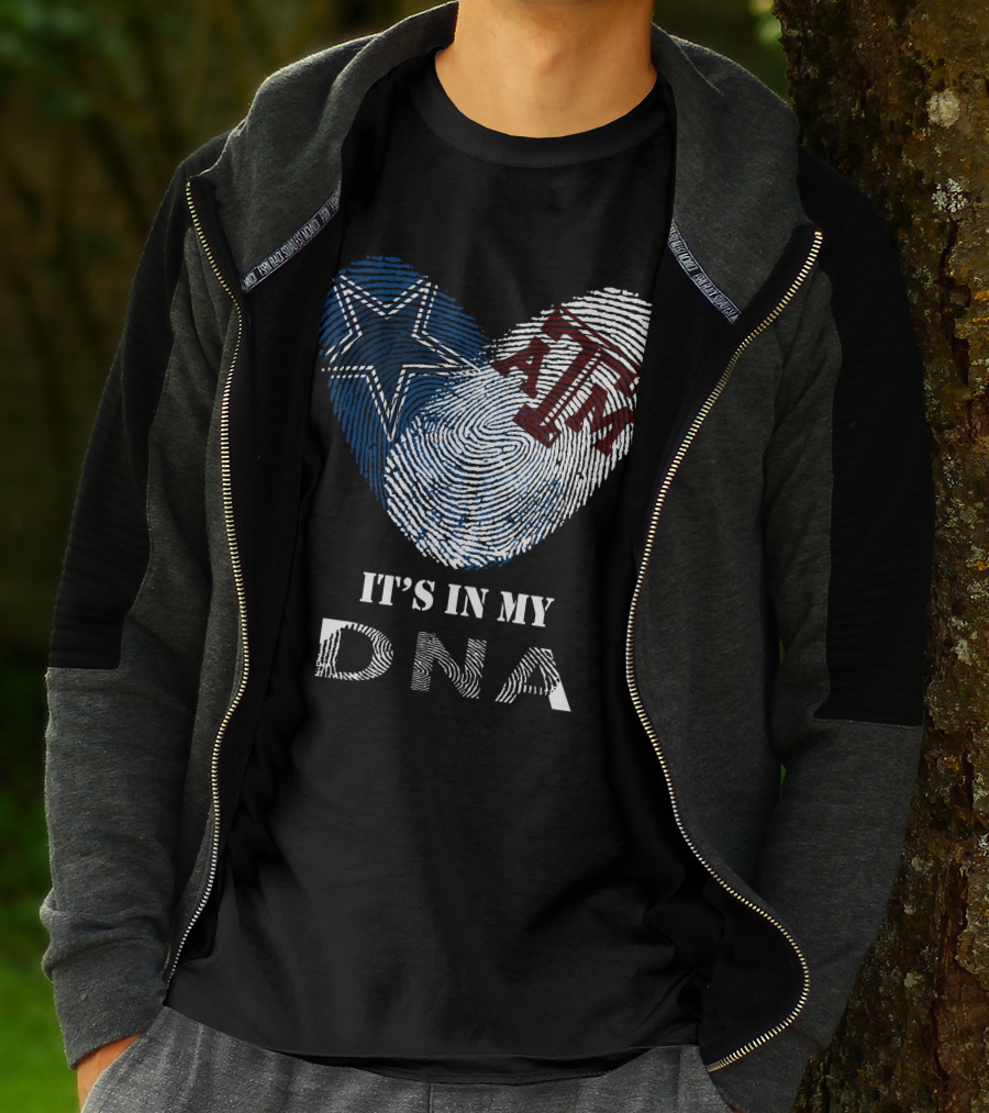 Cowboys Texas A&M Aggies Star Maroon It's In My DNA T-Shirt