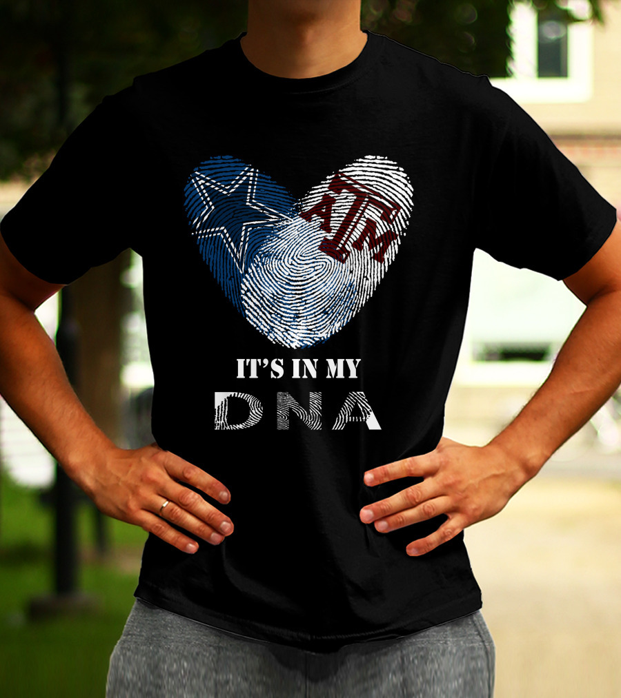 Cowboys Texas A&M Aggies Star Maroon It's In My DNA T-Shirt