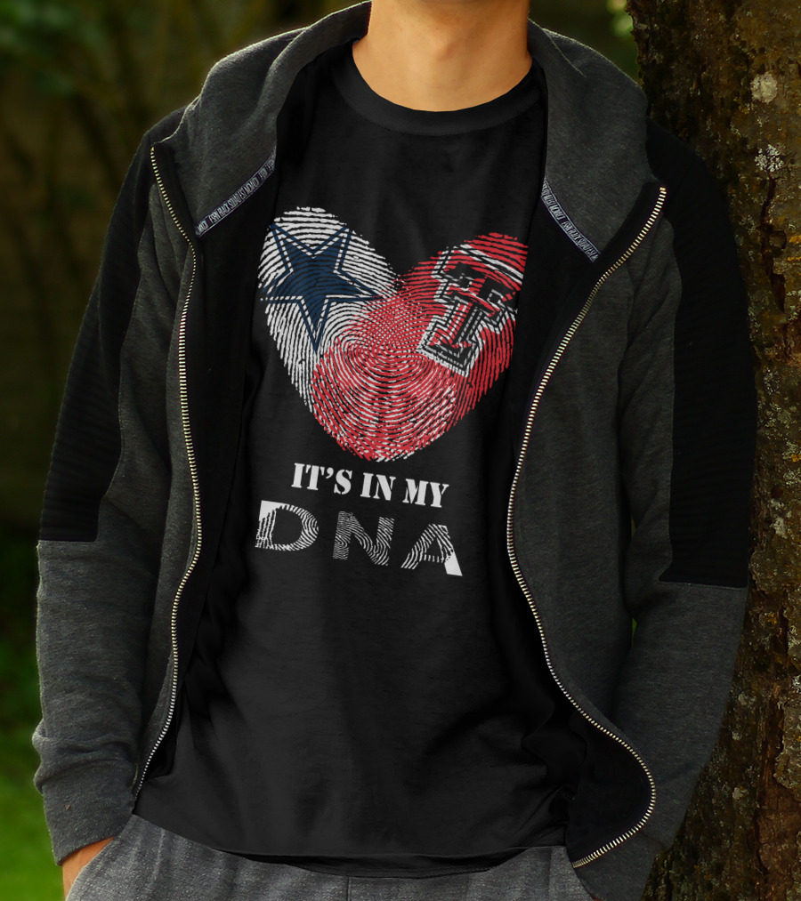 Texas Tech Cowboys Heart It's In My DNA T-Shirt