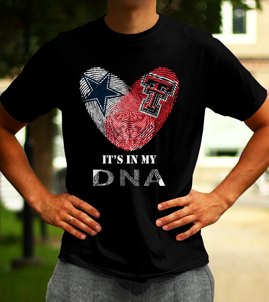 Texas Tech Cowboys Heart It's In My DNA T-Shirt