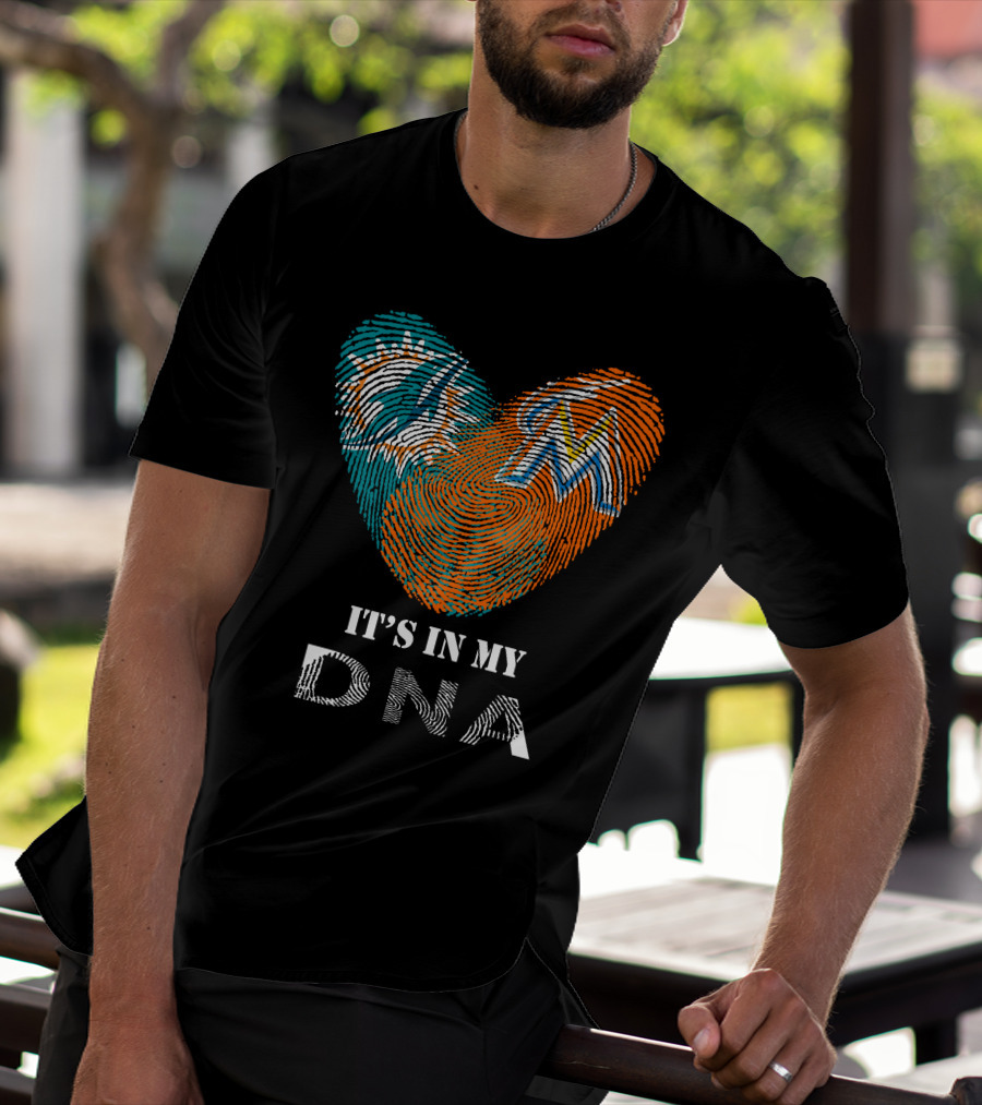Miami Dolphins Marlins It's In My DNA T-Shirt