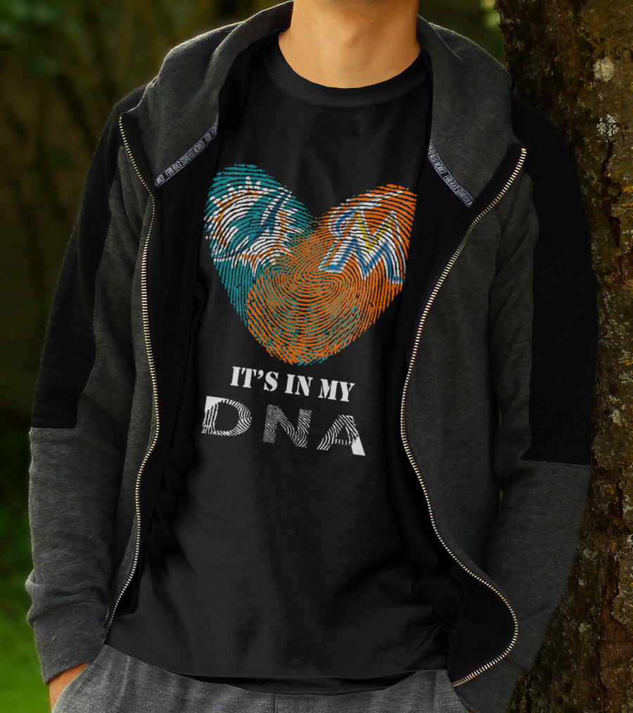 Miami Dolphins Marlins It's In My DNA T-Shirt