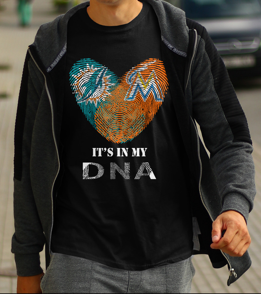 Miami Dolphins Marlins It's In My DNA T-Shirt