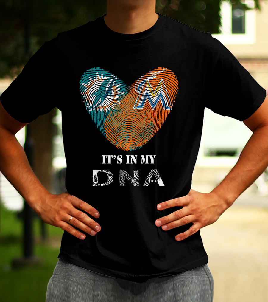 Miami Dolphins Marlins It's In My DNA T-Shirt