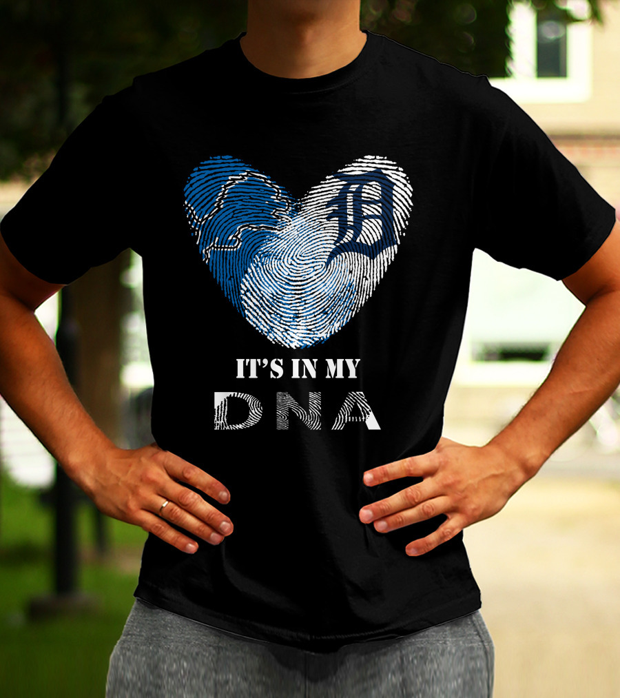 Detroit Tigers Heart It's In My DNA T-Shirt