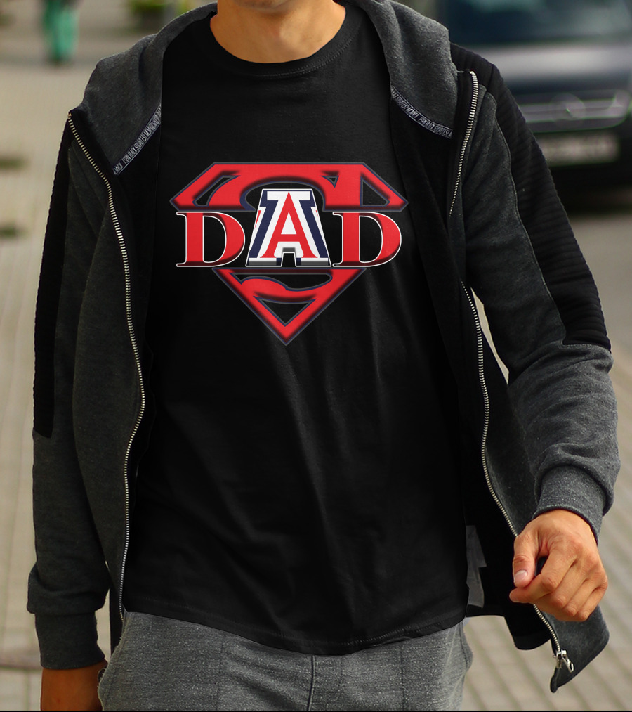 Arizona Wildcats Super Dad Superman T-Shirt