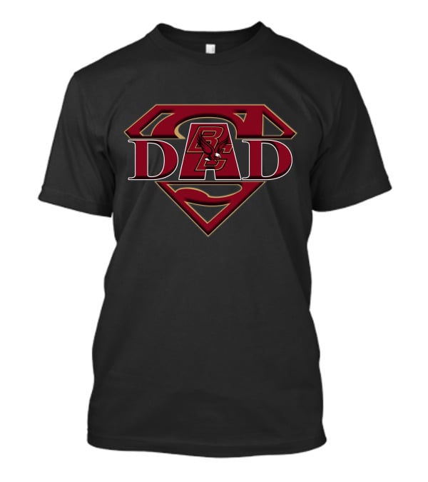 Boston College Eagles Super Dad Superman Logo BC Emblem T-Shirt