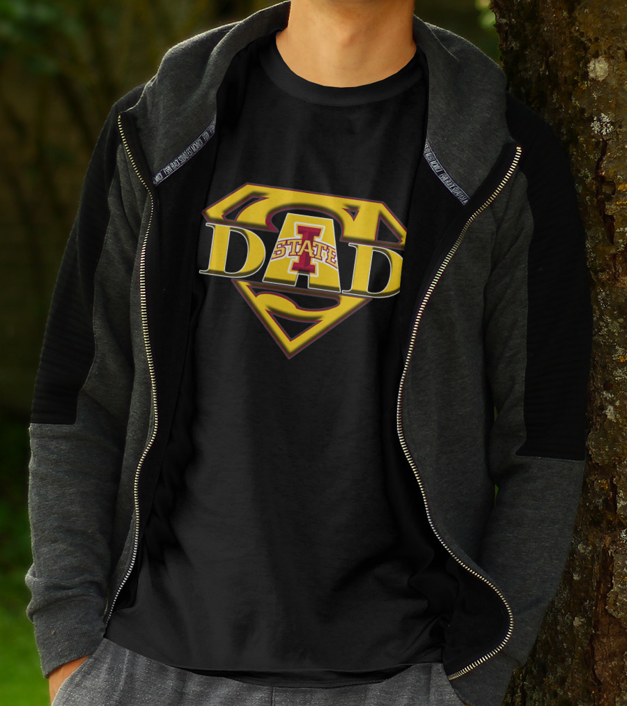 Iowa State Cyclones Super Dad Logo Emblem T-Shirt