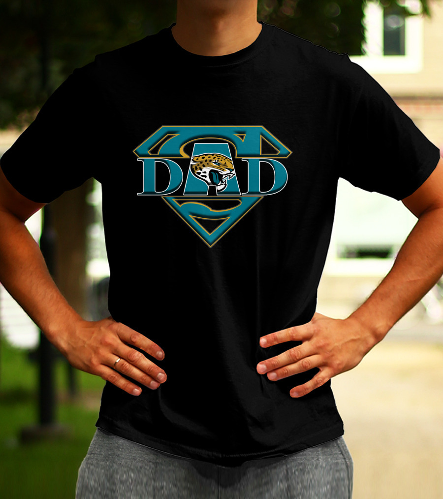 Jacksonville Jaguars Super Dad Logo Badge T-Shirt