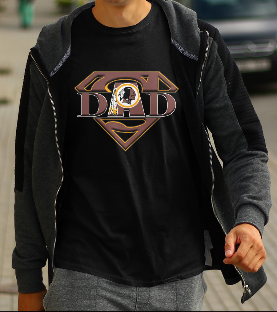 Super Dad Redskins Logo Combination T-Shirt