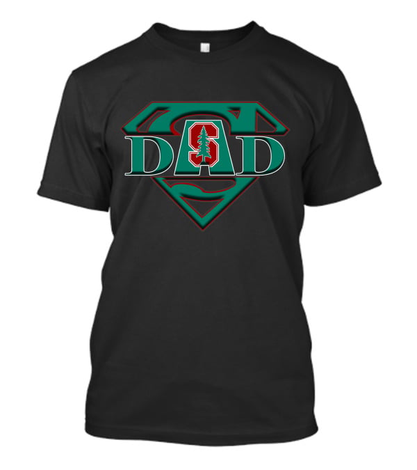 Stanford Cardinal Dad Superman T-Shirt