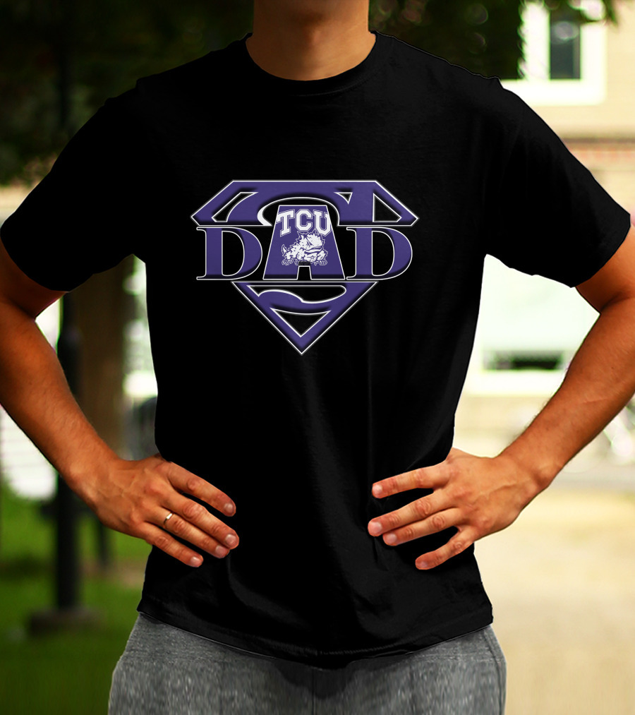TCU Horned Frogs Super Dad Emblem T-Shirt