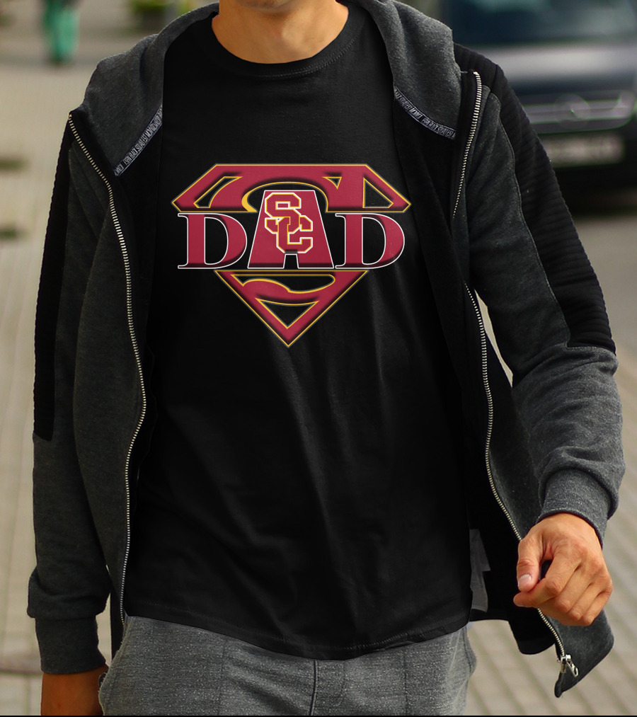 USC Trojans Super Dad Emblem T-Shirt