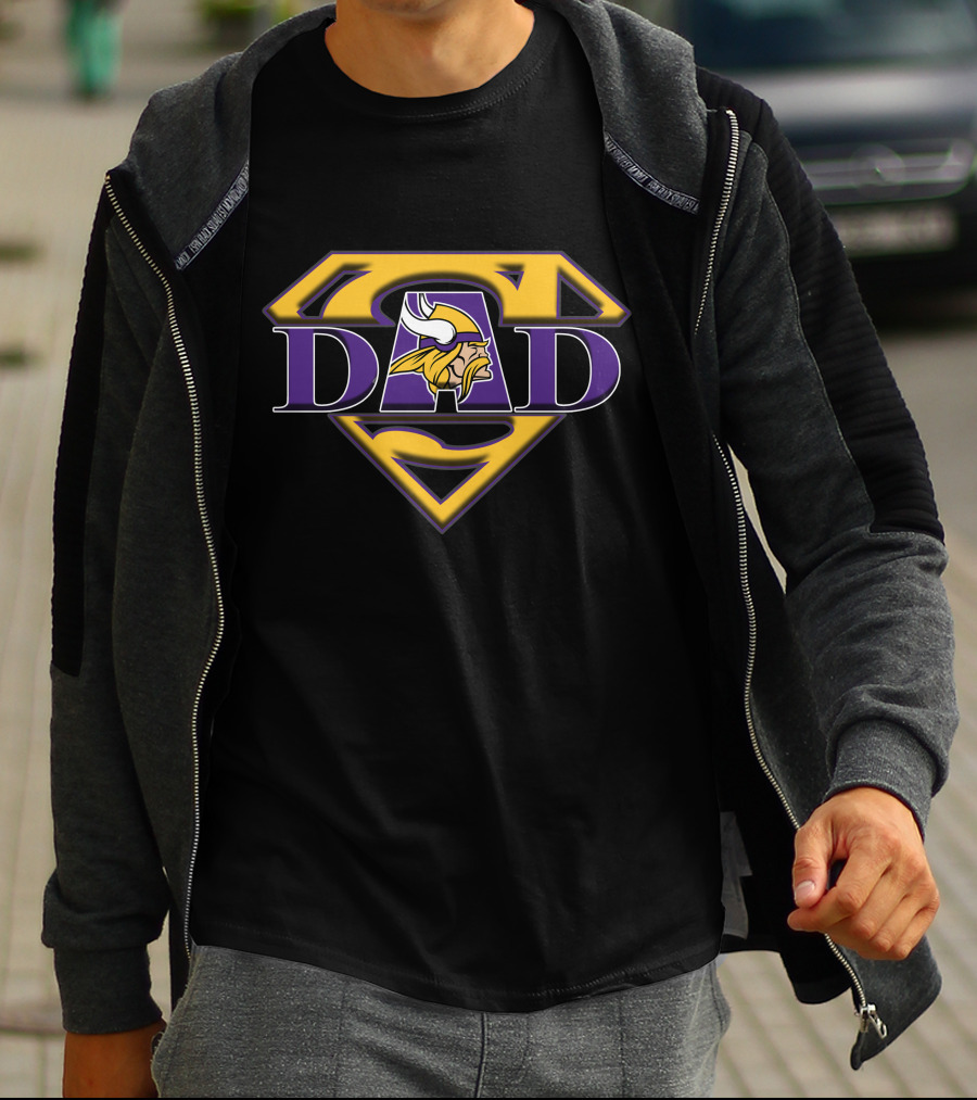Super Dad Vikings T-Shirt