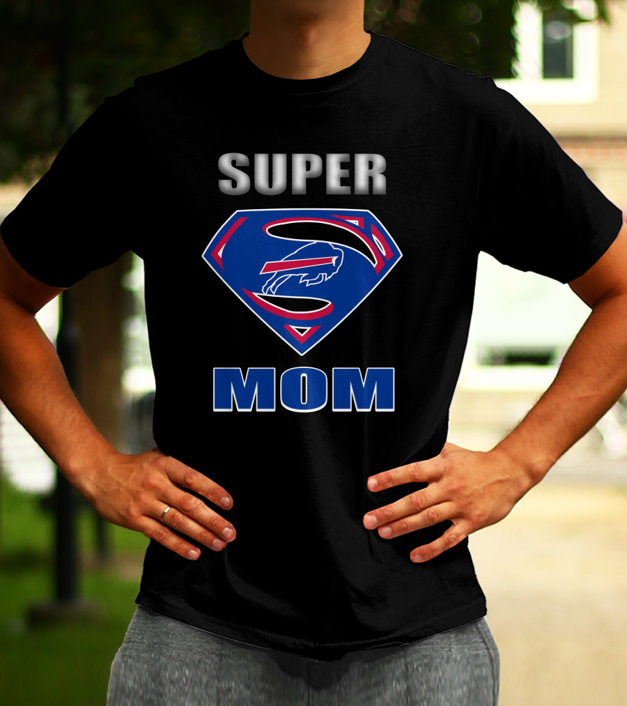 Super Mom Buffalo Bills Fan Hero T-Shirt