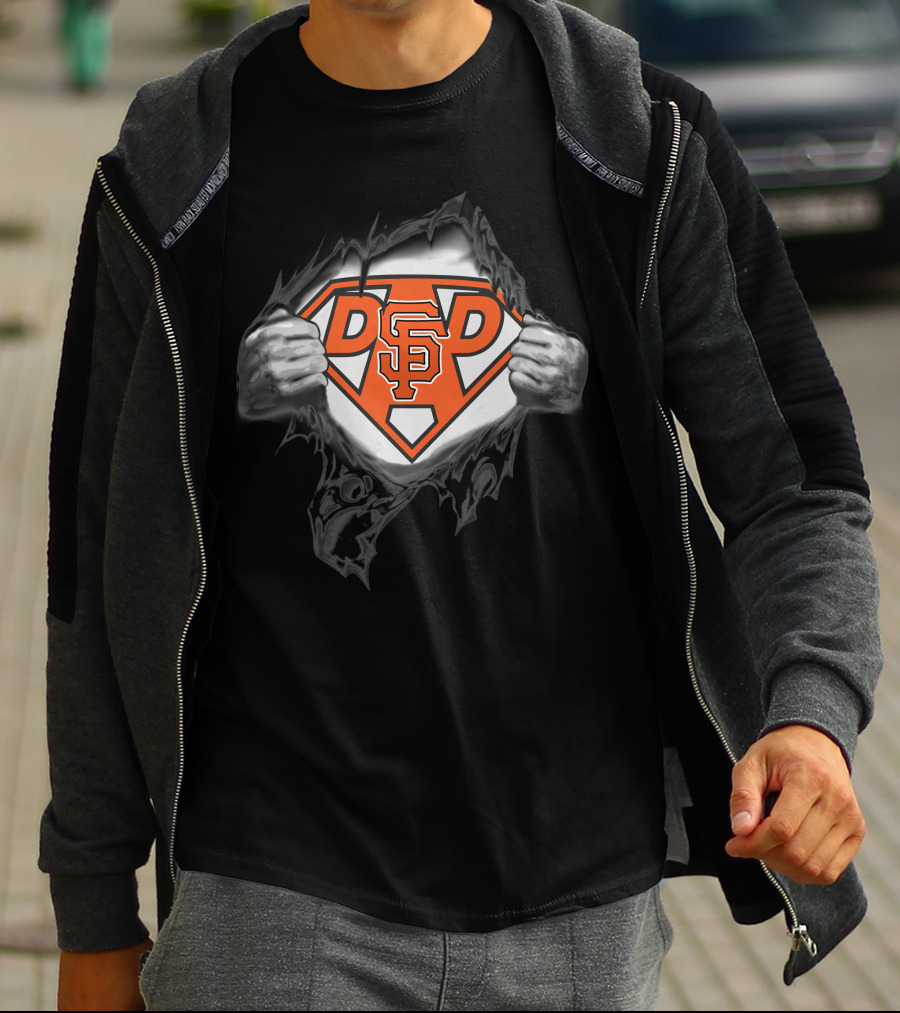 Giants SF Super Dad Hero Emblem T-Shirt