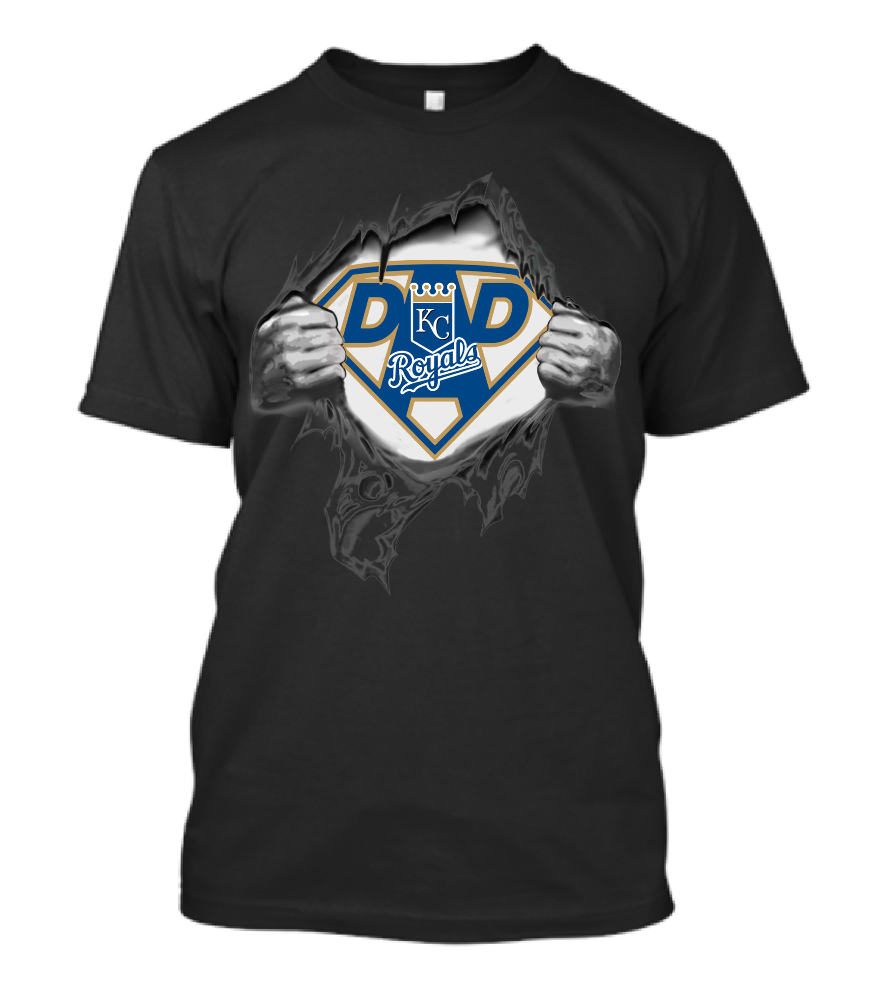Kansas City Royals Super Dad KC Royals Logo Superman T-Shirt