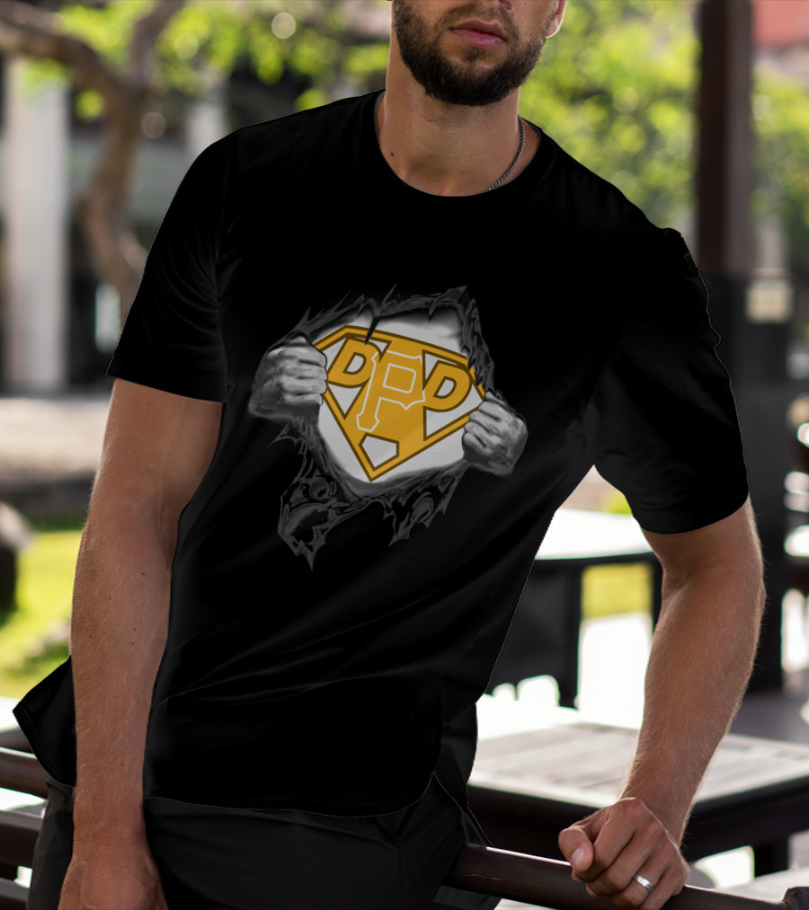 Pittsburgh Pirates Dad Hero Emblem T-Shirt