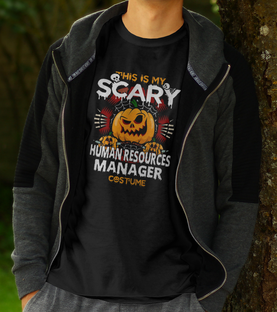 This Is My Scary Human Resources Manager Costume Halloween T-Shirt