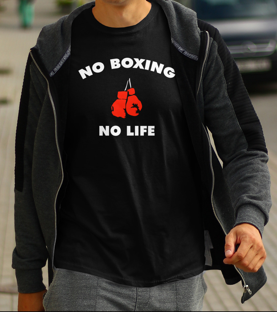 No Boxing No Life Boxing Gloves Iconic Sports Passion T-Shirt