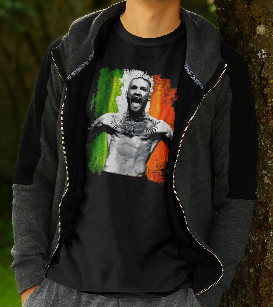 Conor Mcgregor Irish Flag Tribute Athlete T-Shirt