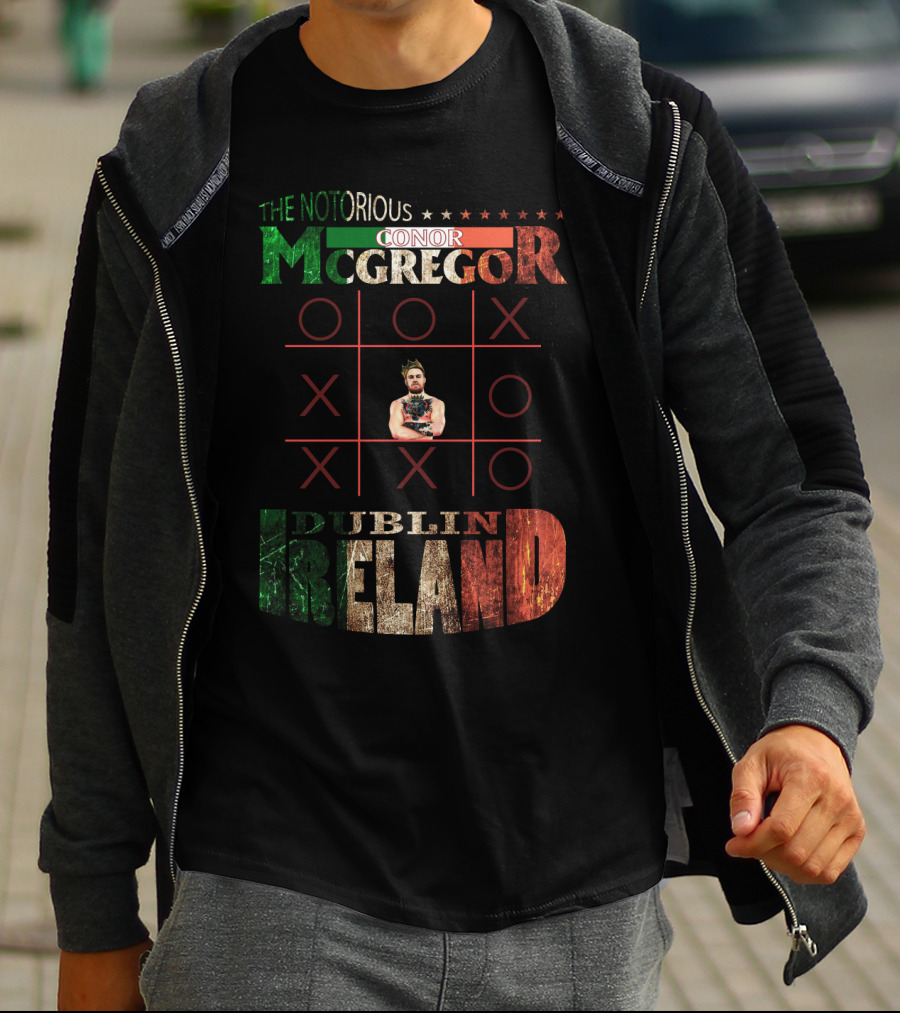 The Notorious Conor Mcgregor Dublin Ireland Tic Tac Toe T-Shirt