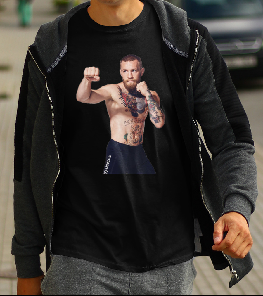 Conor McGregor UFC 189 Fighter Pose With Tattoos T-Shirt