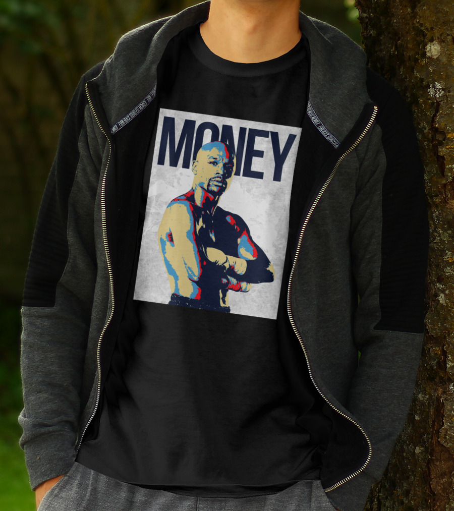 Money Boxer In Multicolor Pop Art Style T-Shirt