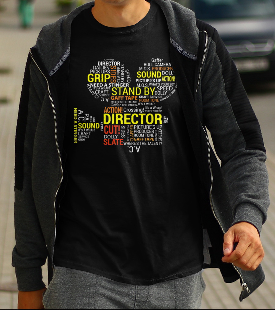 Director Cut Stand By Sound Grip Action Stinger Slate Engineer T-Shirt