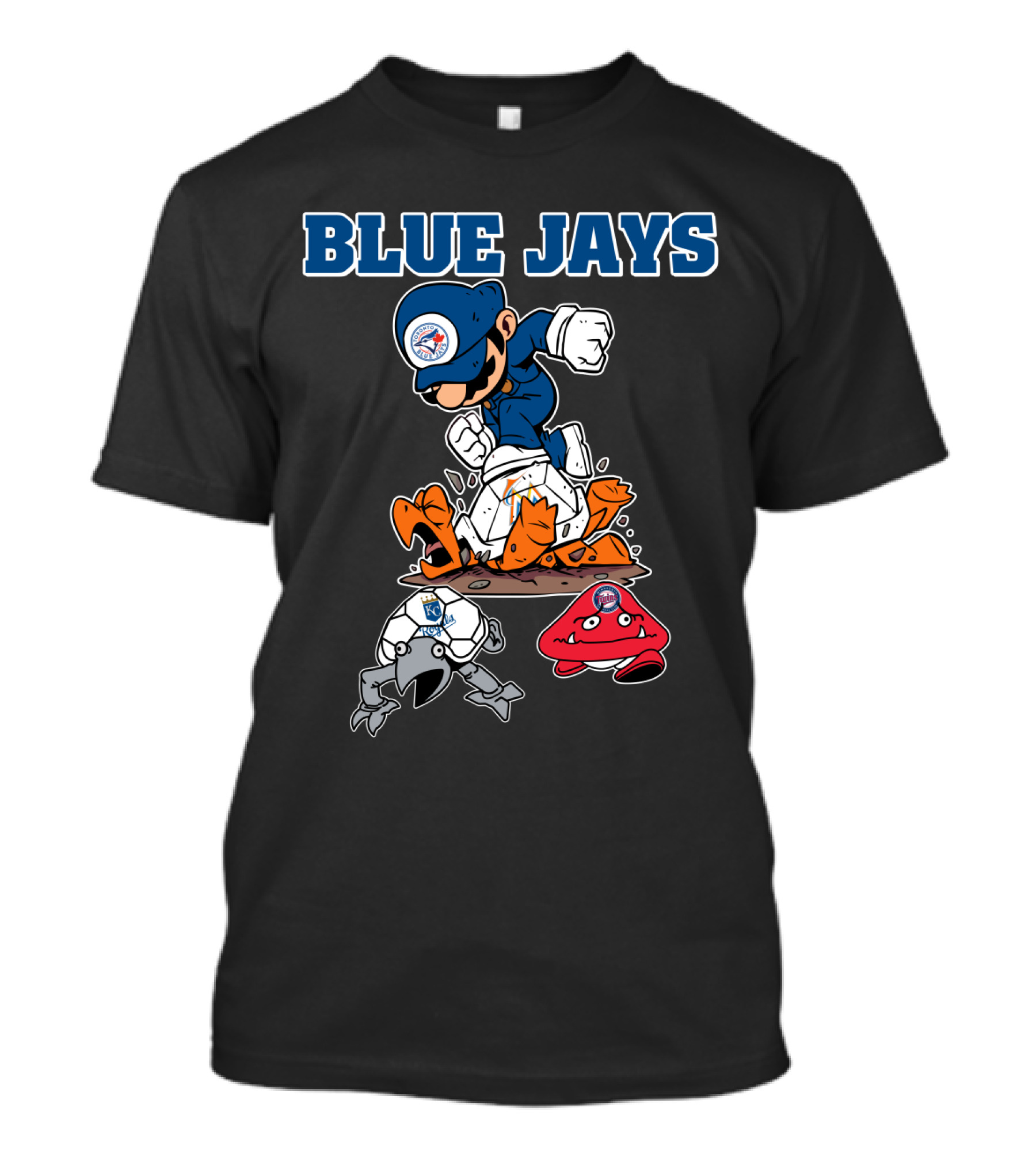Blue Jays Halloween Mario Smash T-Shirt