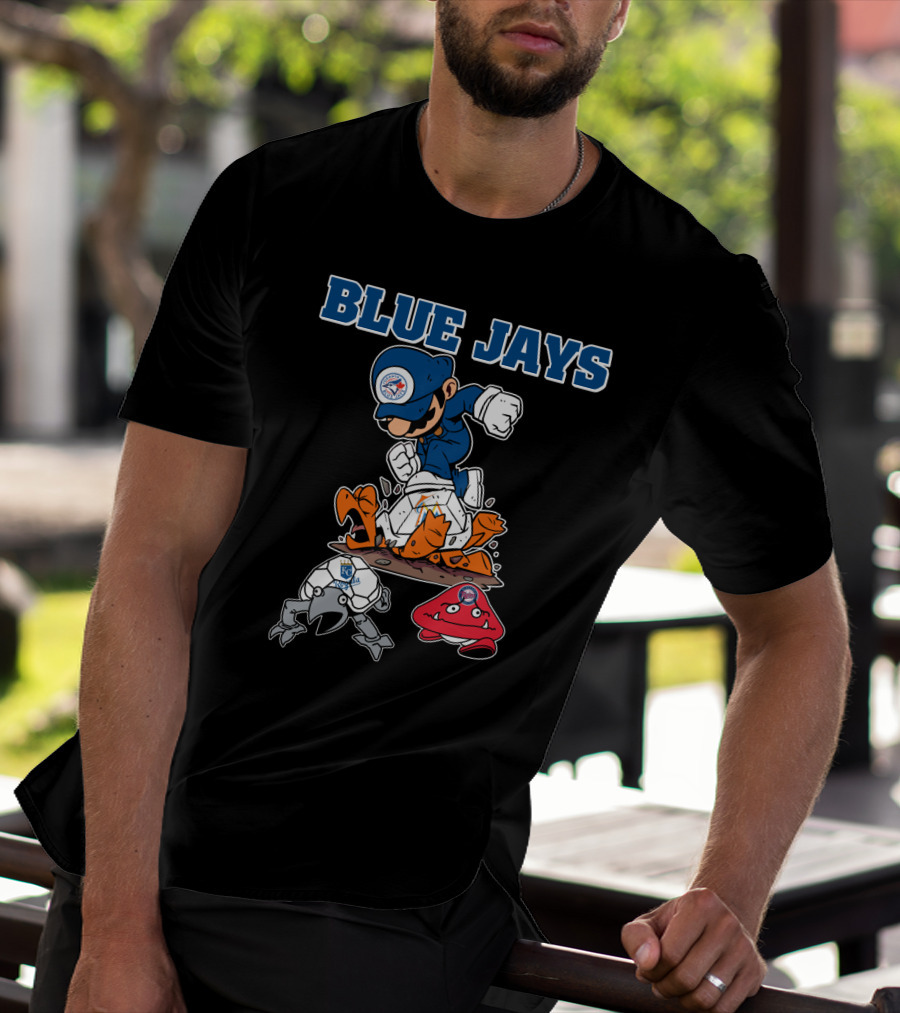 Blue Jays Halloween Mario Smash T-Shirt