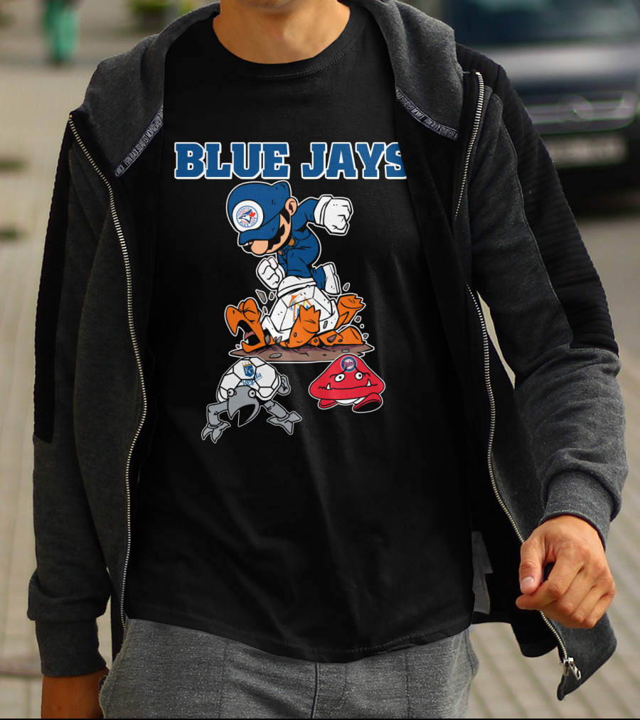 Blue Jays Halloween Mario Smash T-Shirt