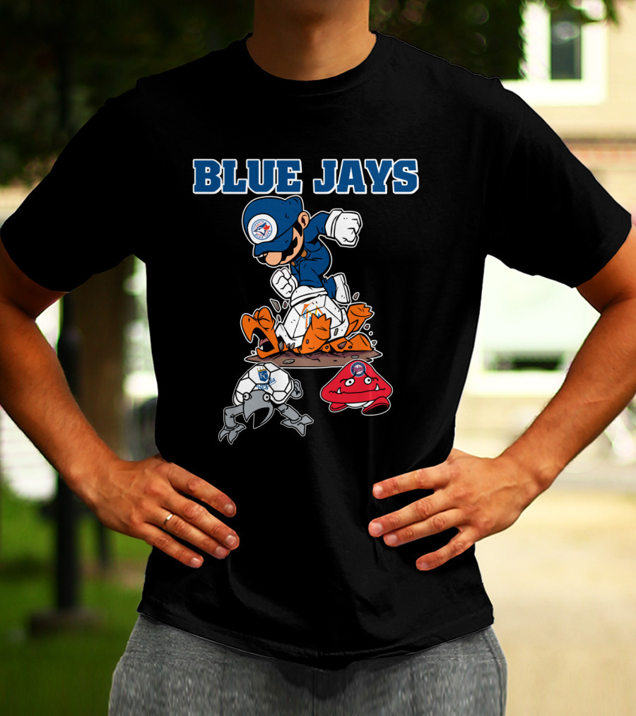 Blue Jays Halloween Mario Smash T-Shirt