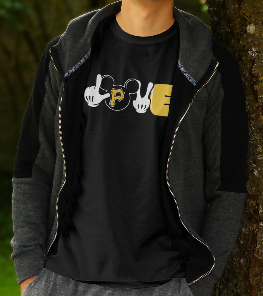 LOVE Pittsburgh Pirates Mickey Mouse Inspired T-Shirt
