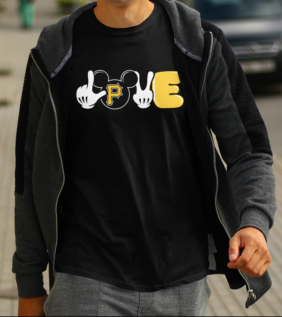 LOVE Pittsburgh Pirates Mickey Mouse Inspired T-Shirt