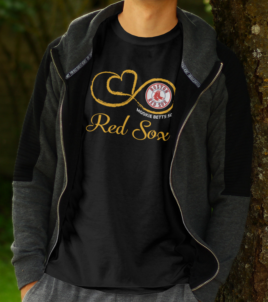 Boston Red Sox Mookie Betts 50 Infinity T-Shirt