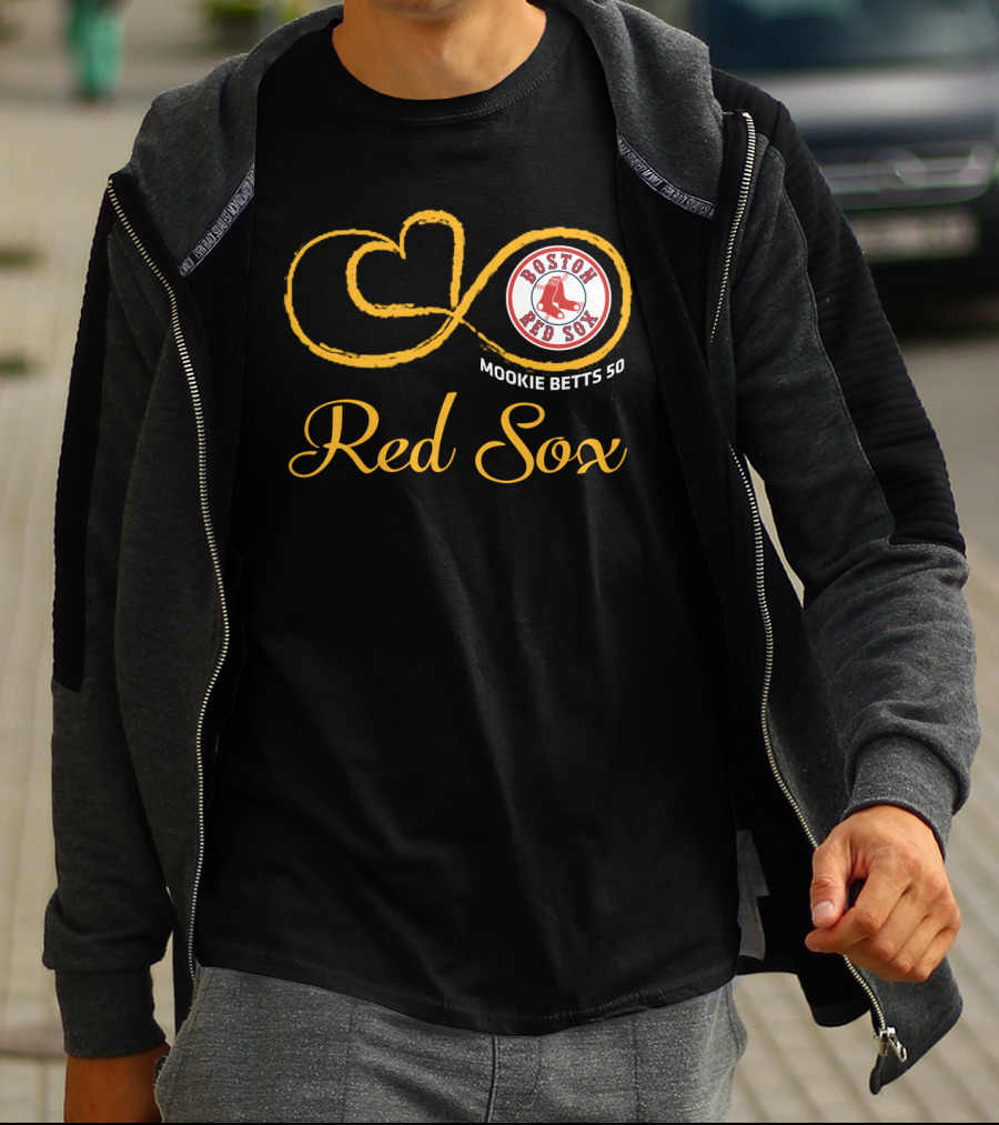 Boston Red Sox Mookie Betts 50 Infinity T-Shirt