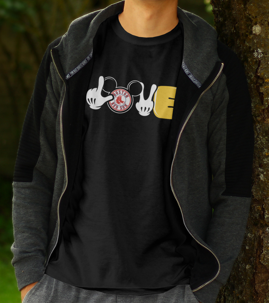 Boston Red Sox Mickey Ears Love T-Shirt