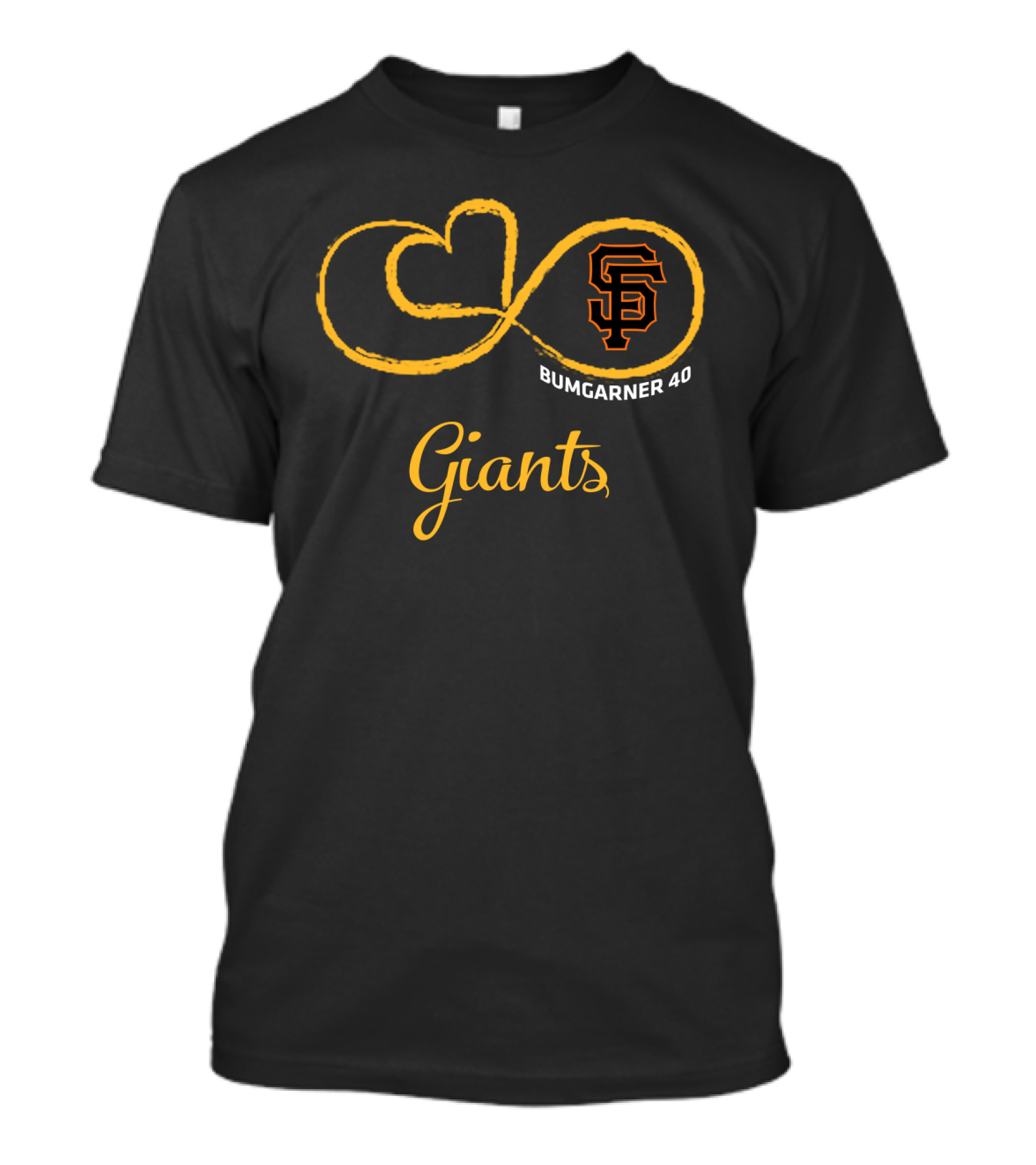 Sf Giants Bumgarner 40 Infinity Symbol T-Shirt