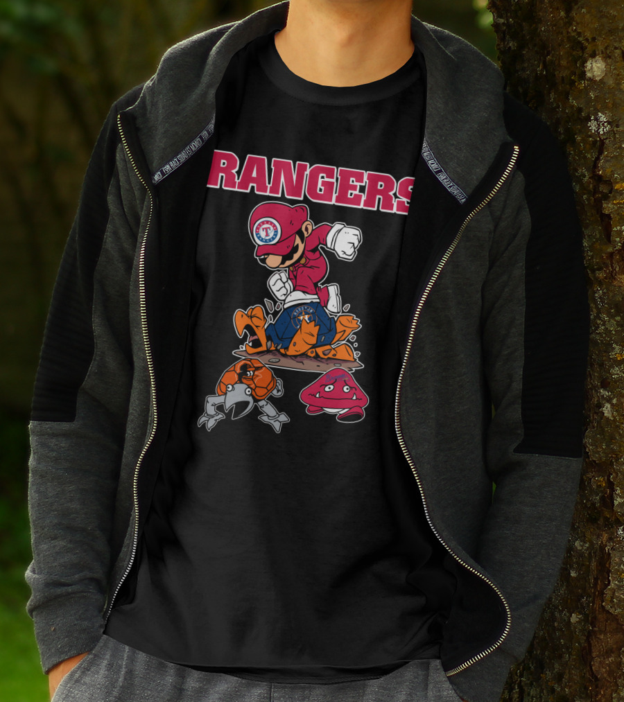Rangers Texas Baseball Super Plumber T-Shirt